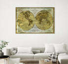 Worldwide I by James Wiens on GIANT ART - gold maps