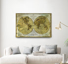 Worldwide I by James Wiens on GIANT ART - gold maps