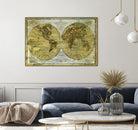 Worldwide I by James Wiens on GIANT ART - gold maps