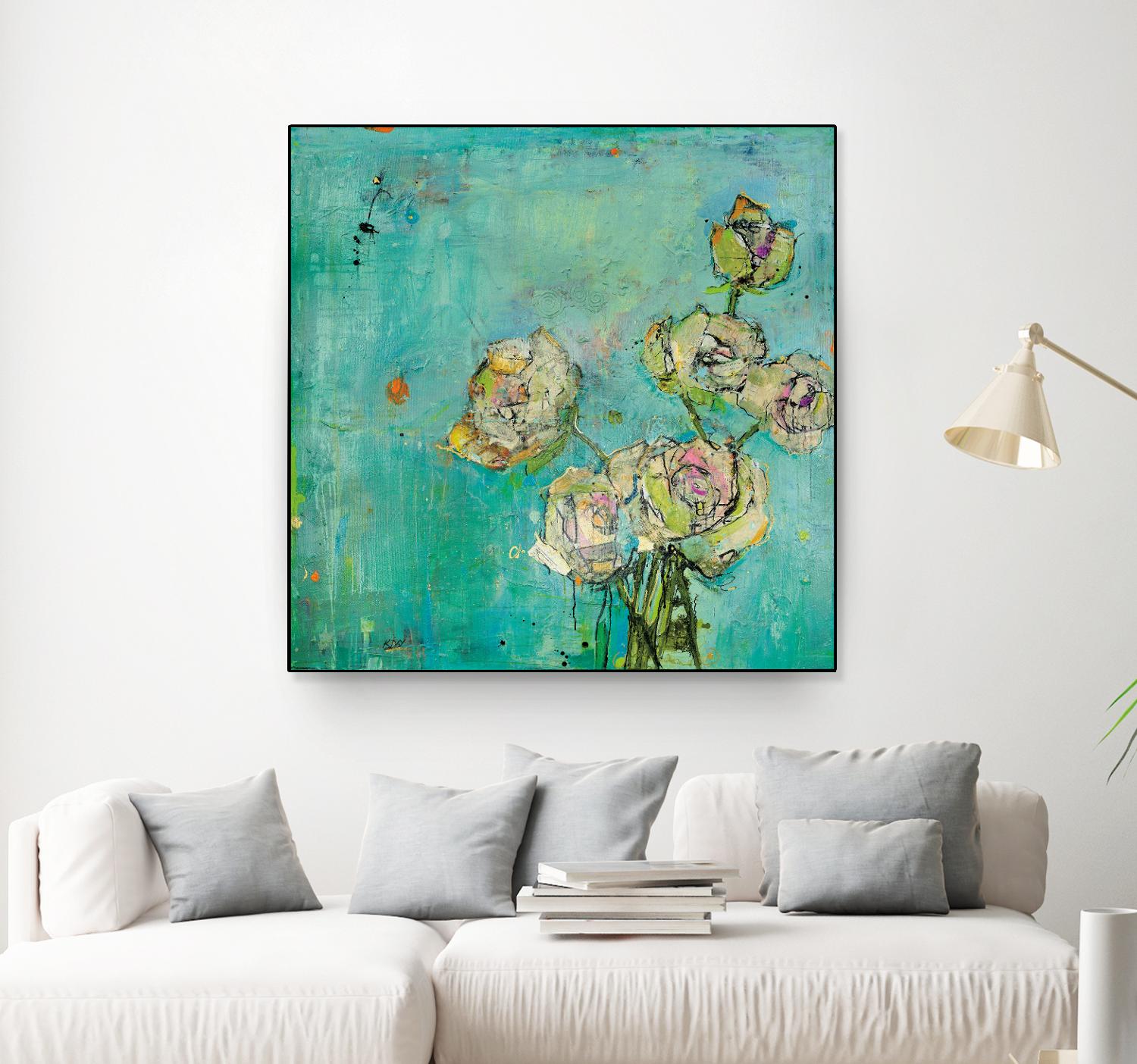 Effulgence by Kellie Day on GIANT ART - beige floral