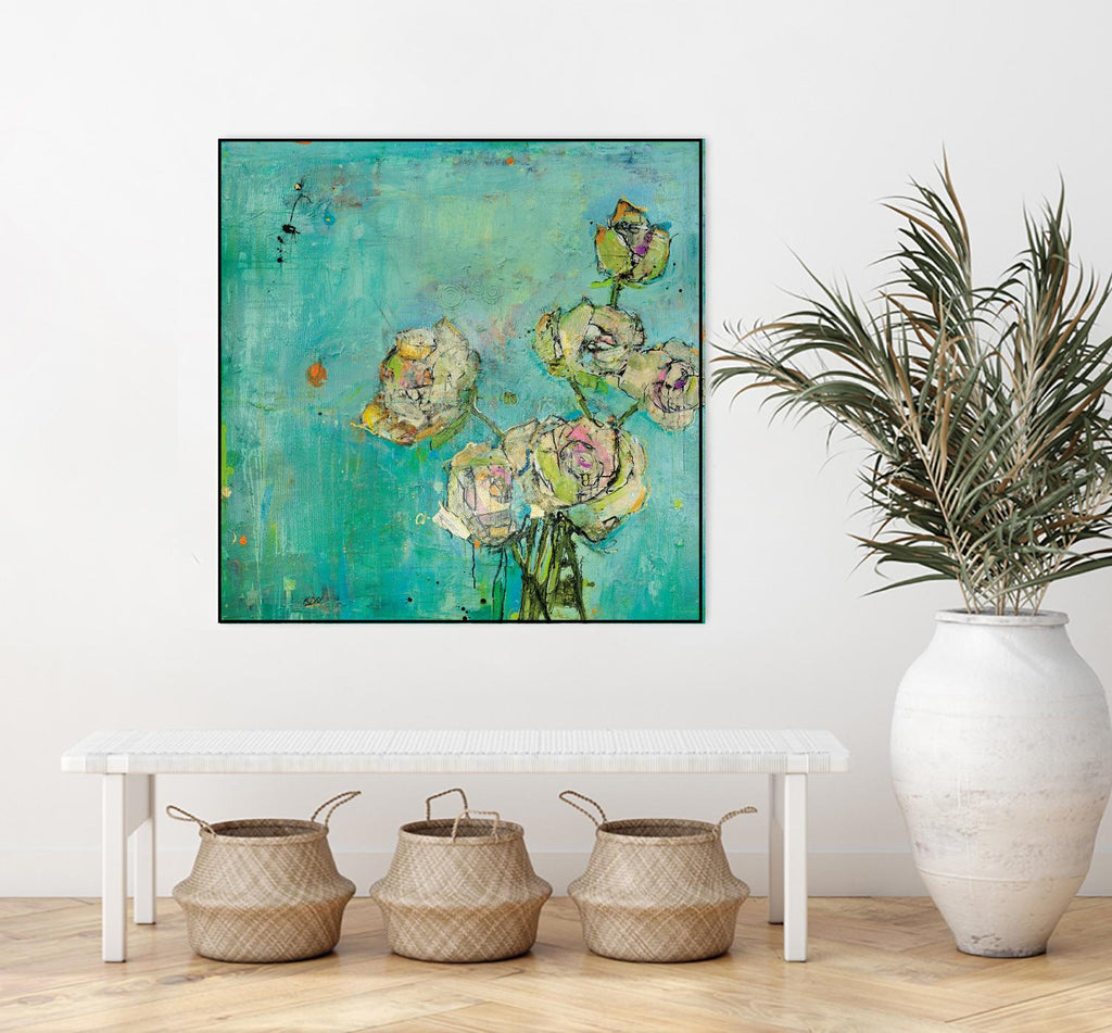 Effulgence by Kellie Day on GIANT ART - beige floral
