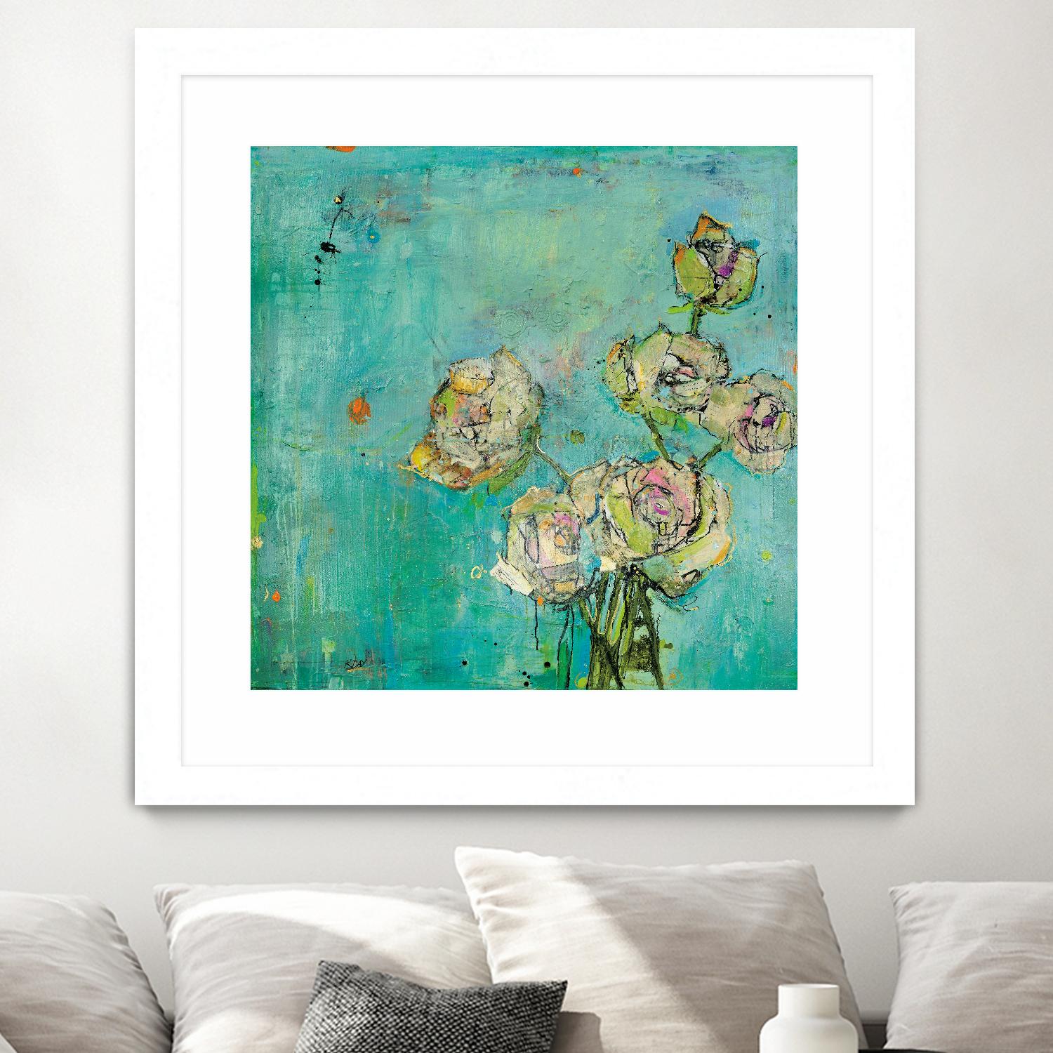 Effulgence by Kellie Day on GIANT ART - beige floral