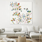 Rainbow Vines with Berries by Moira Hershey on GIANT ART - multi plants & trees natures