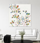 Rainbow Vines with Berries by Moira Hershey on GIANT ART - multi plants & trees natures