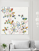 Rainbow Vines with Berries by Moira Hershey on GIANT ART - multi plants & trees natures