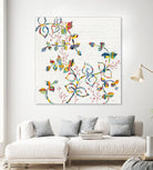 Rainbow Vines with Berries by Moira Hershey on GIANT ART - multi plants & trees natures