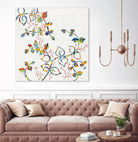 Rainbow Vines with Berries by Moira Hershey on GIANT ART - multi plants & trees natures
