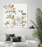 Rainbow Vines with Berries by Moira Hershey on GIANT ART - multi plants & trees natures