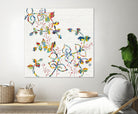 Rainbow Vines with Berries by Moira Hershey on GIANT ART - multi plants & trees natures