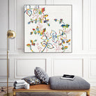 Rainbow Vines with Berries by Moira Hershey on GIANT ART - multi plants & trees natures