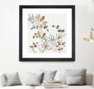 Rainbow Vines with Berries by Moira Hershey on GIANT ART - multi plants & trees natures