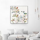 Rainbow Vines with Berries by Moira Hershey on GIANT ART - multi plants & trees natures