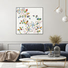 Rainbow Vines with Berries by Moira Hershey on GIANT ART - multi plants & trees natures