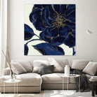 Indigo Garden II by Daphne Brissonnet on GIANT ART - beige floral