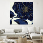 Indigo Garden II by Daphne Brissonnet on GIANT ART - beige floral