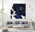 Indigo Garden II by Daphne Brissonnet on GIANT ART - beige floral