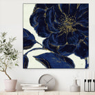 Indigo Garden II by Daphne Brissonnet on GIANT ART - beige floral