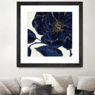 Indigo Garden II by Daphne Brissonnet on GIANT ART - beige floral