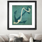 Nautical Anchor Blue by Ryan Fowler on GIANT ART - white nautical