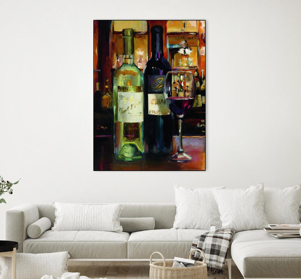 A Reflection of Wine II by Marilyn Hageman on GIANT ART - yellow fruit-food-drink