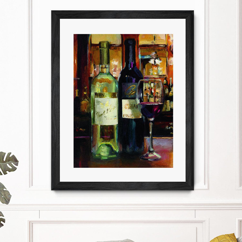 Une réflexion sur le vin II par Marilyn Hageman sur GIANT ART - jaune fruit-aliment-boisson