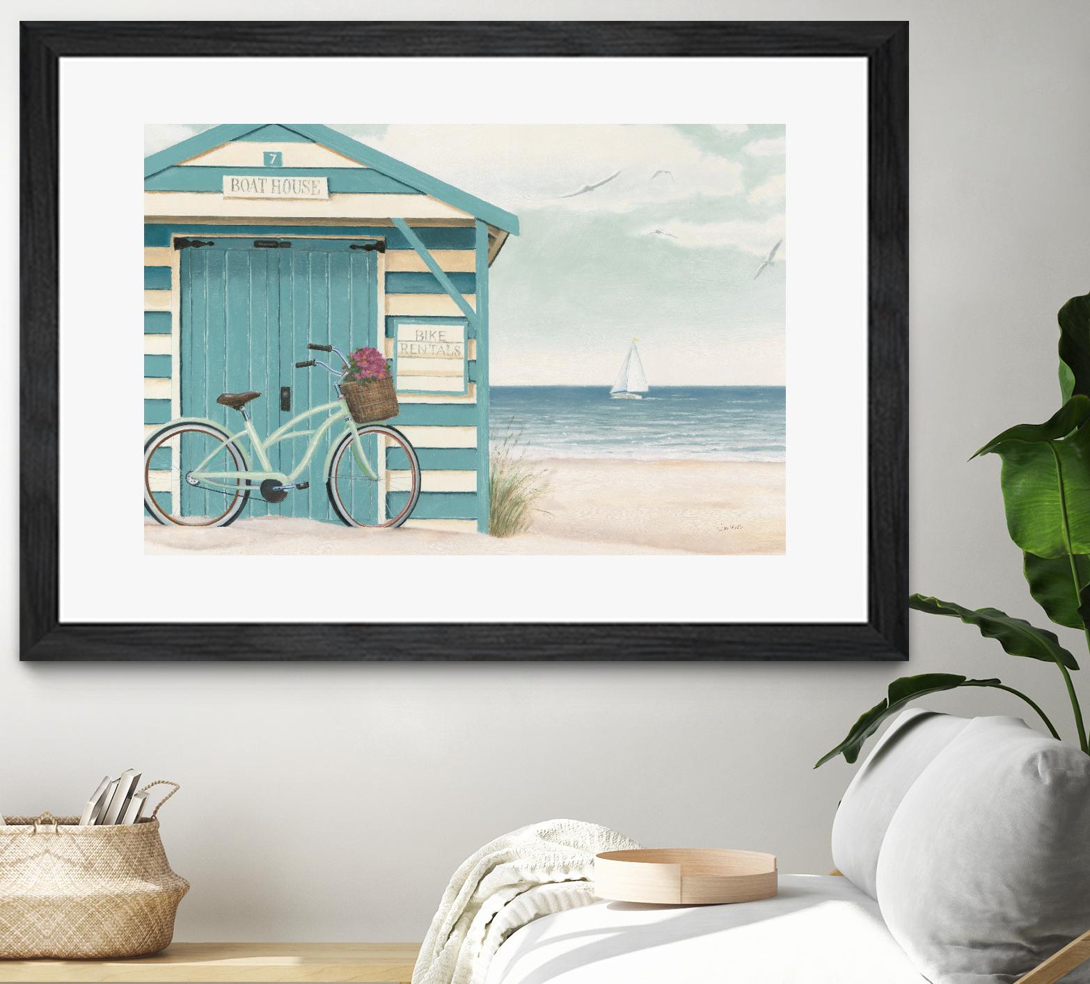 Beach Cruiser I by James Wiens on GIANT ART - blue costal canadien