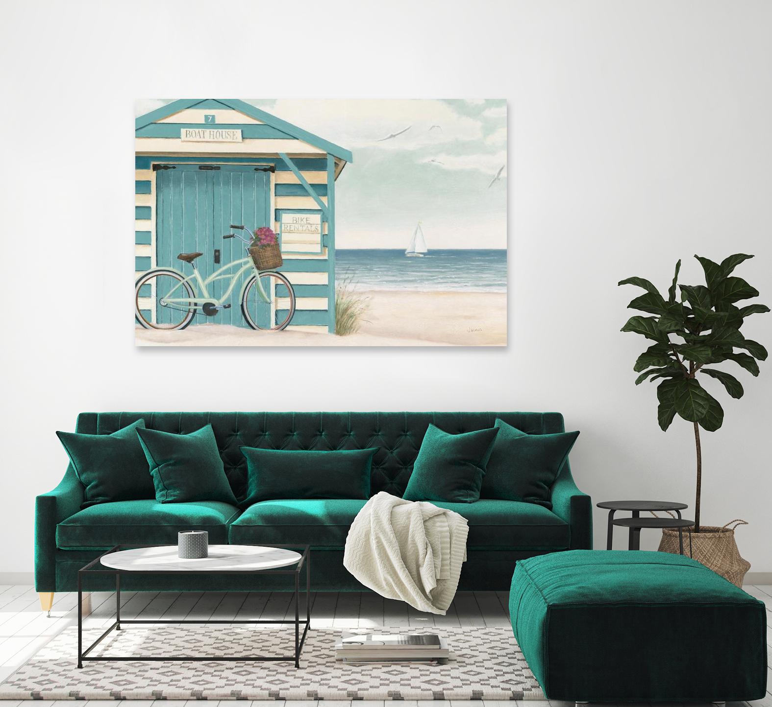 Beach Cruiser I by James Wiens on GIANT ART - blue costal canadien