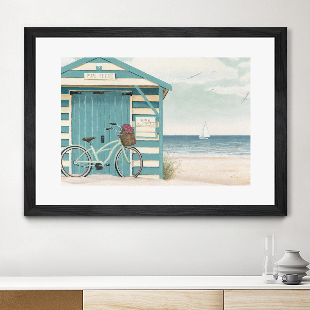 Beach Cruiser I by James Wiens on GIANT ART - blue costal canadien