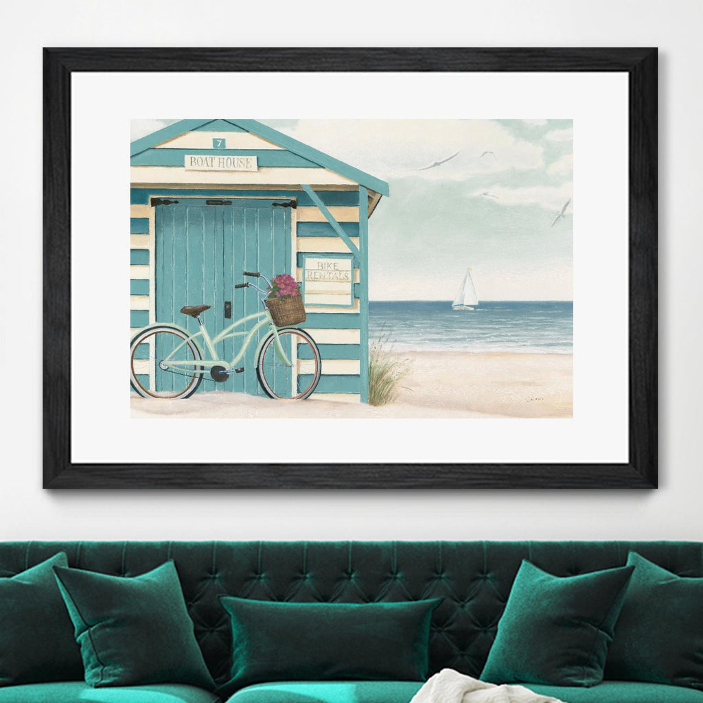 Beach Cruiser I by James Wiens on GIANT ART - blue costal canadien