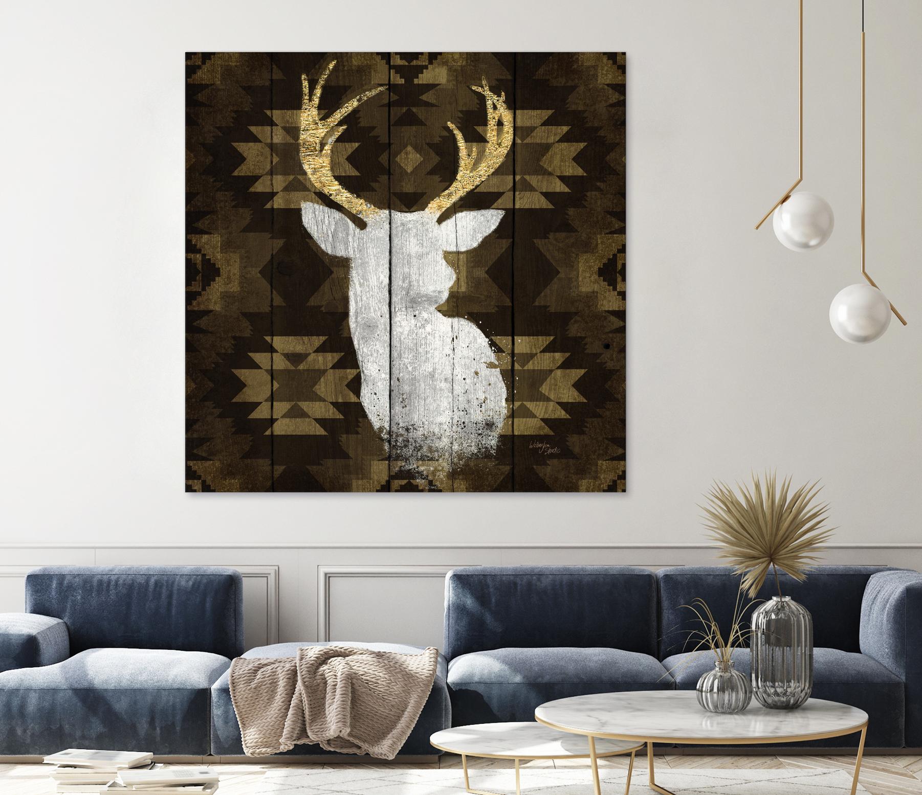 Precious Antlers II by Wellington Studio on GIANT ART - beige country look