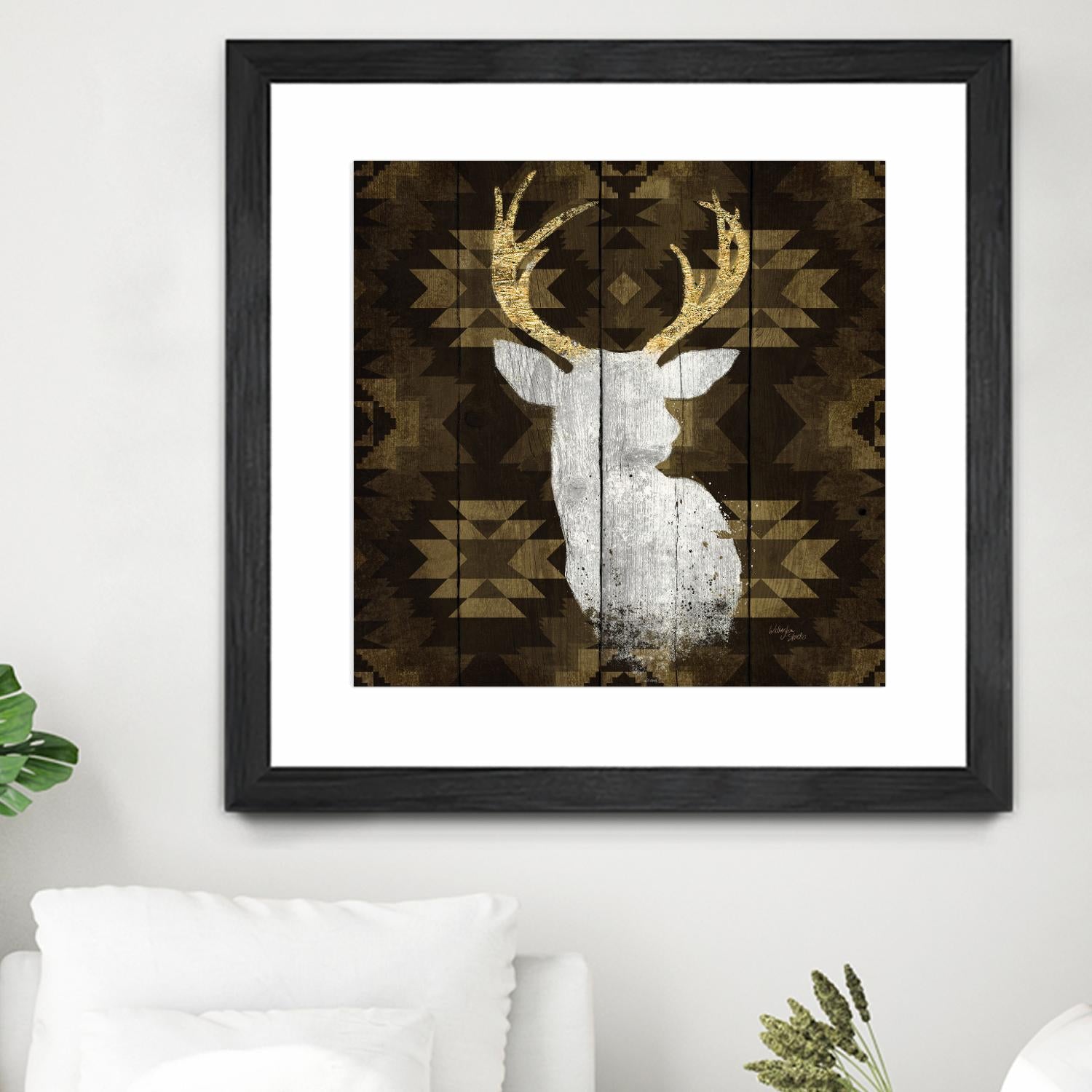 Precious Antlers II by Wellington Studio on GIANT ART - beige country look
