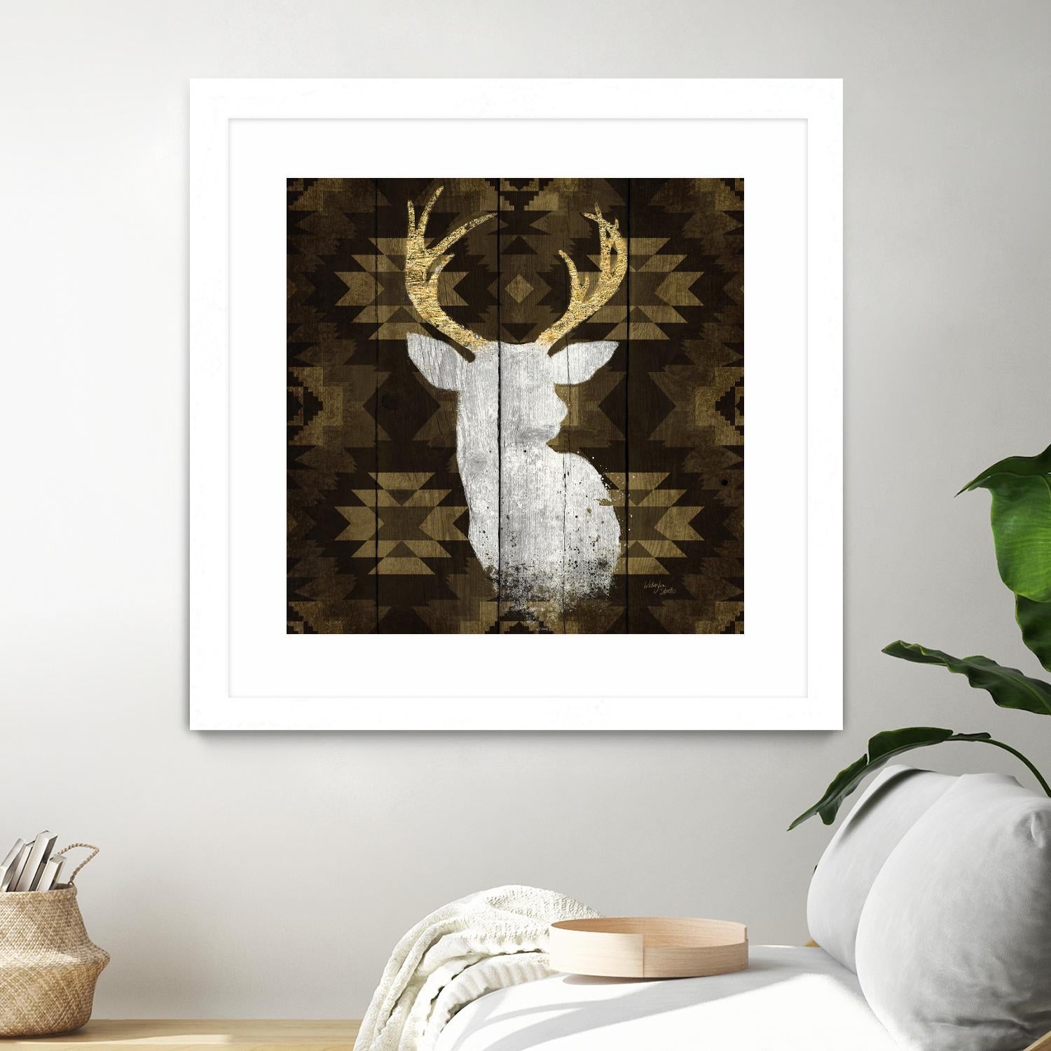 Precious Antlers II by Wellington Studio on GIANT ART - beige country look