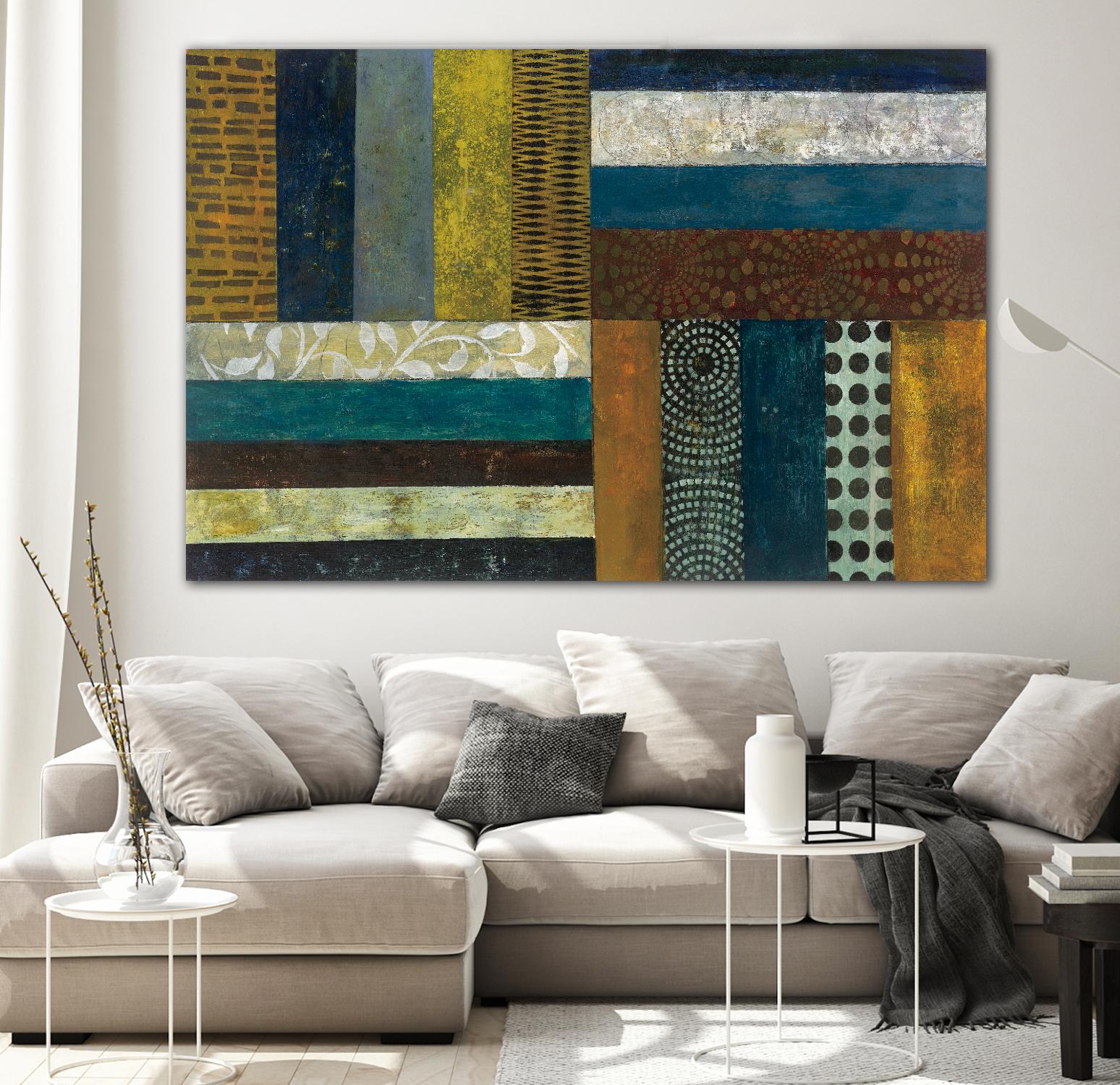 Juxtapose II by Cheryl Warrick on GIANT ART - orange abstract