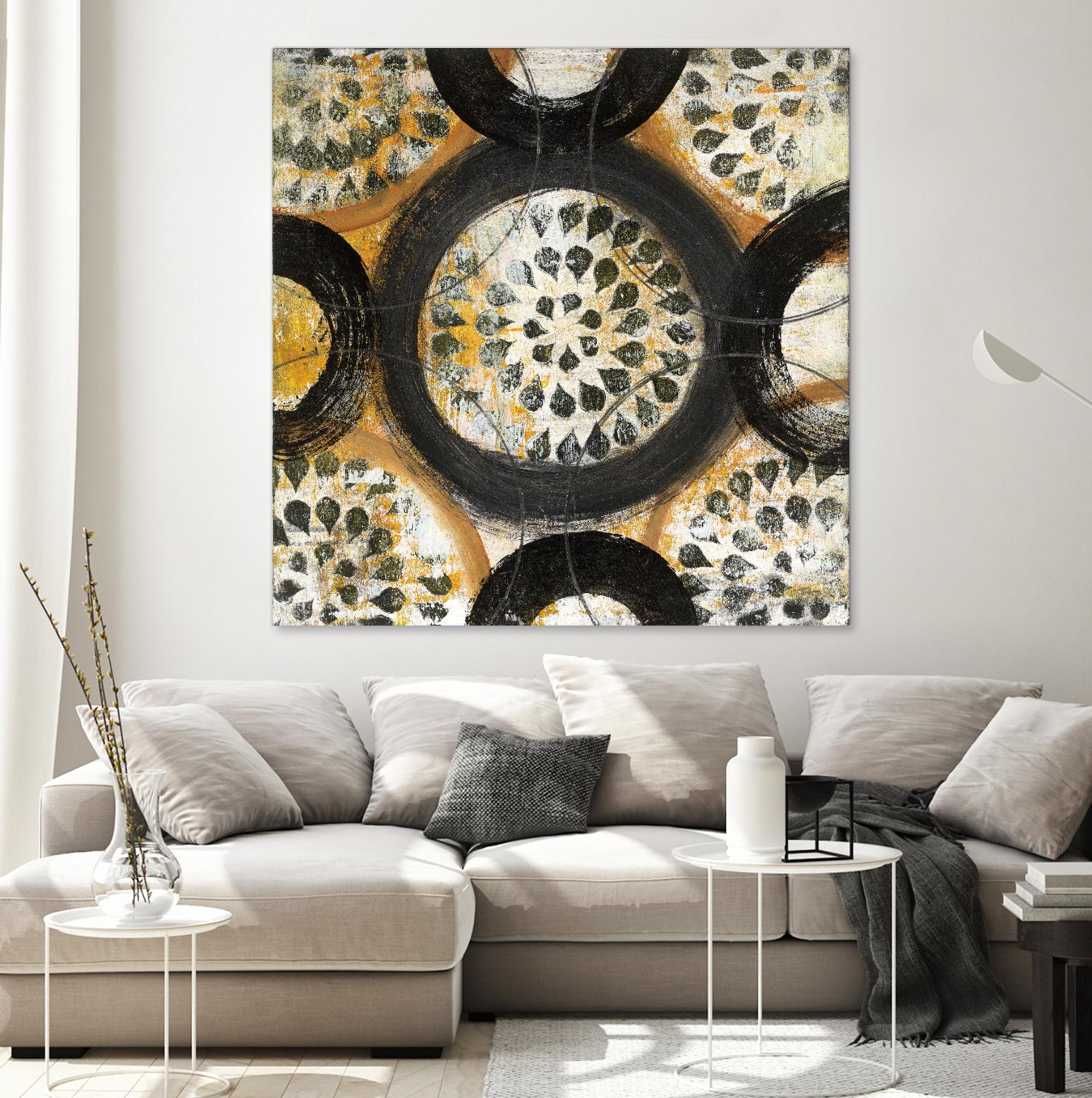 Inner Layer I by Cheryl Warrick on GIANT ART - yellow abstract