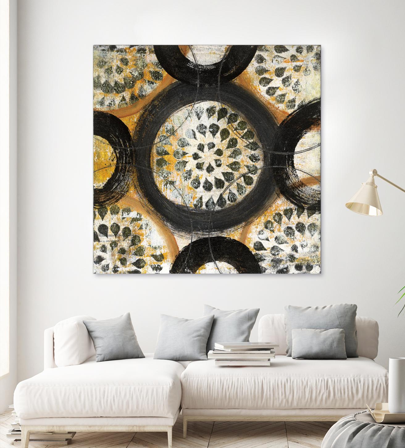 Inner Layer I by Cheryl Warrick on GIANT ART - yellow abstract