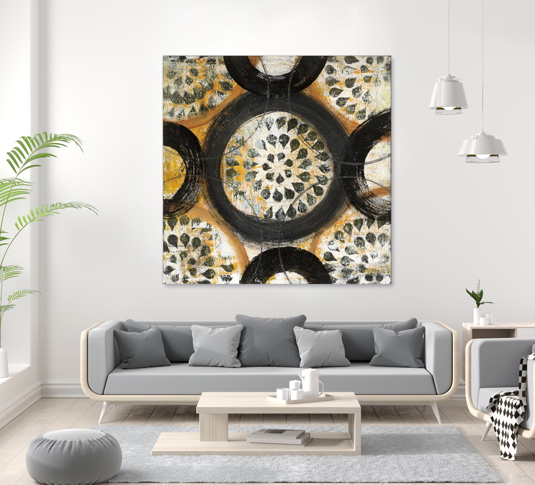 Inner Layer I by Cheryl Warrick on GIANT ART - yellow abstract
