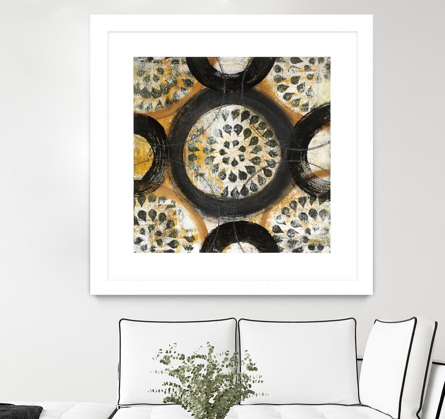 Inner Layer I by Cheryl Warrick on GIANT ART - yellow abstract