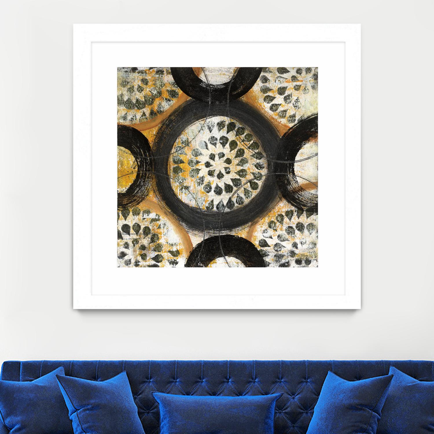 Inner Layer I by Cheryl Warrick on GIANT ART - yellow abstract