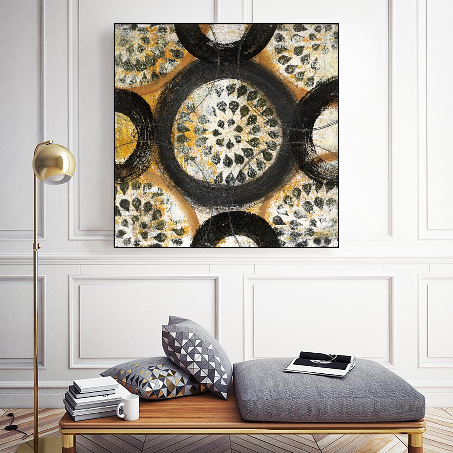 Inner Layer I by Cheryl Warrick on GIANT ART - yellow abstract