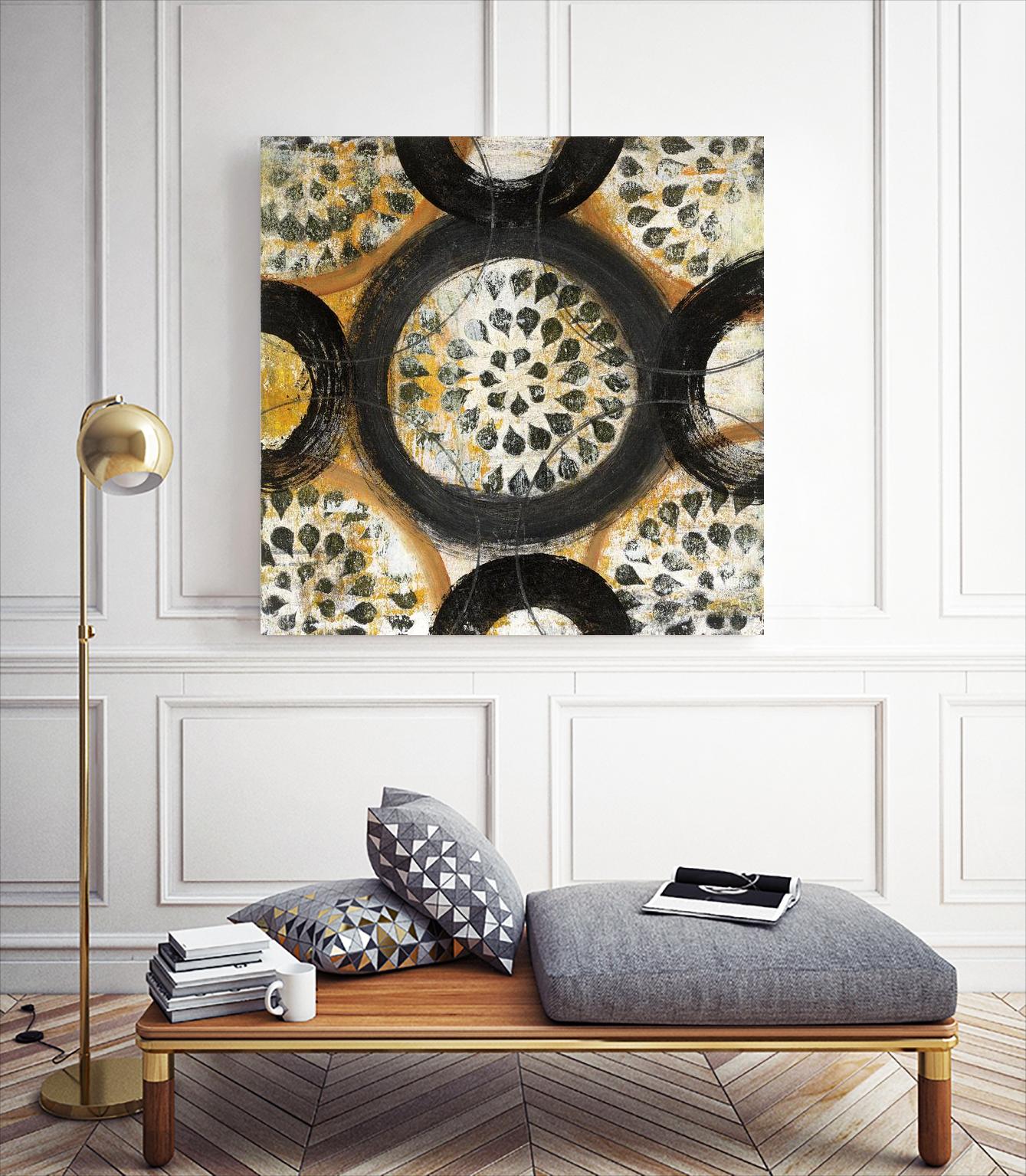 Inner Layer I by Cheryl Warrick on GIANT ART - yellow abstract