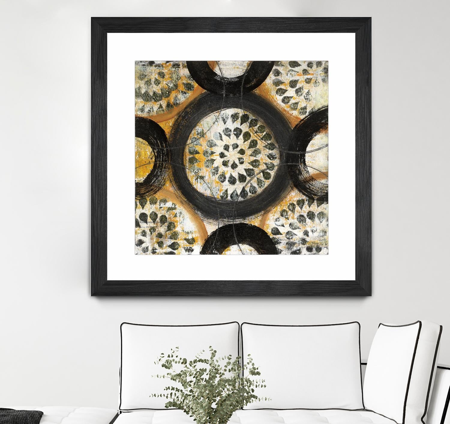 Inner Layer I by Cheryl Warrick on GIANT ART - yellow abstract