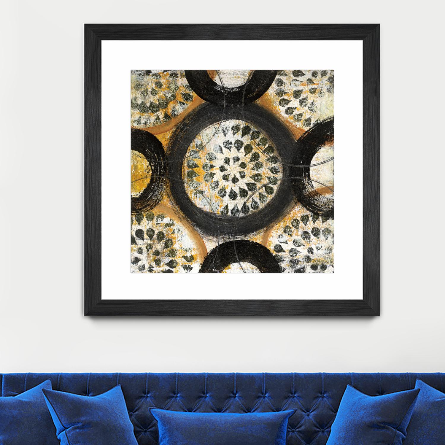 Inner Layer I by Cheryl Warrick on GIANT ART - yellow abstract