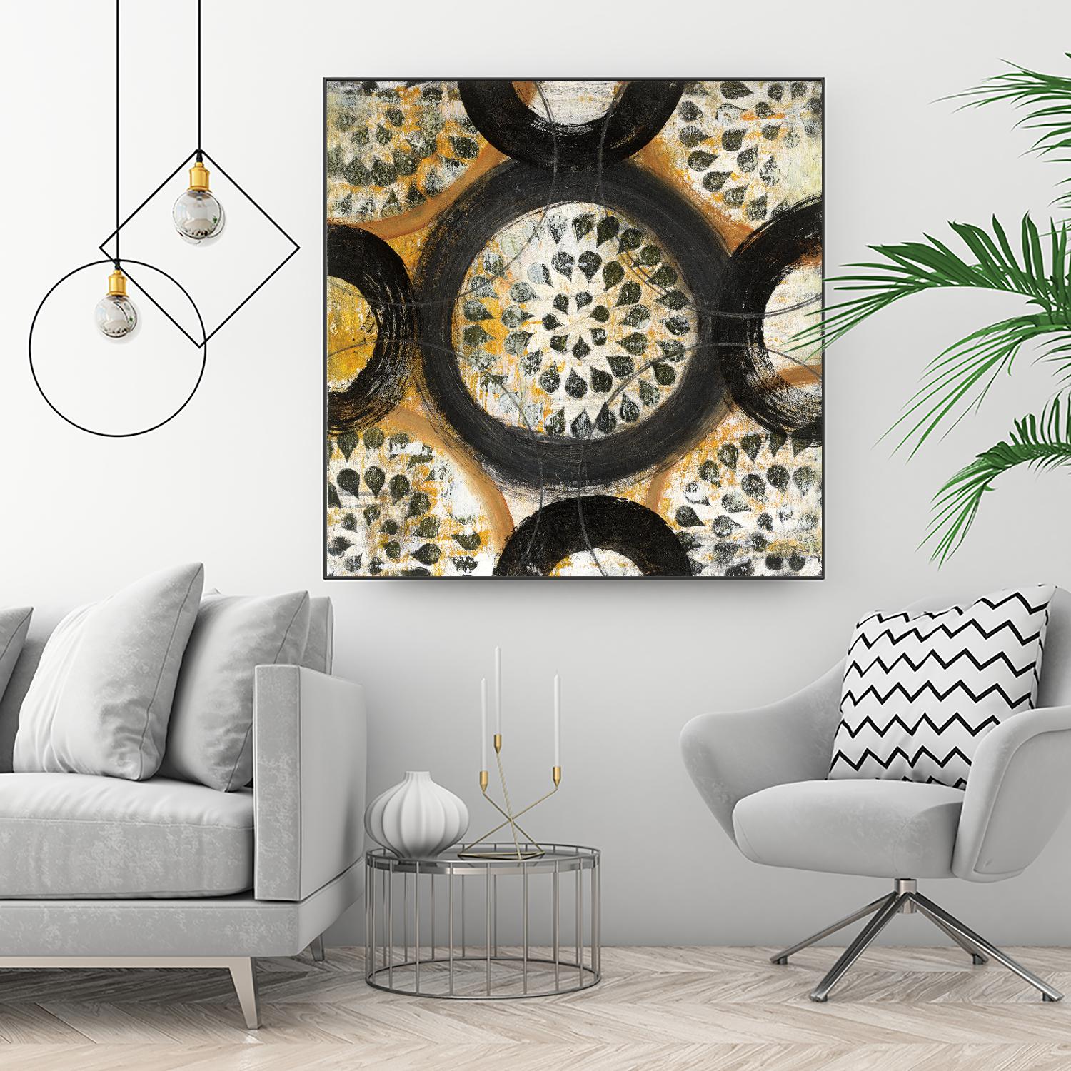 Inner Layer I by Cheryl Warrick on GIANT ART - yellow abstract
