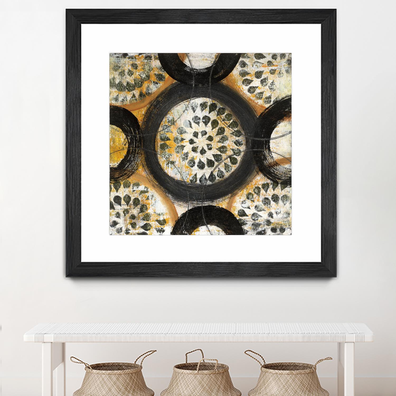 Inner Layer I by Cheryl Warrick on GIANT ART - yellow abstract