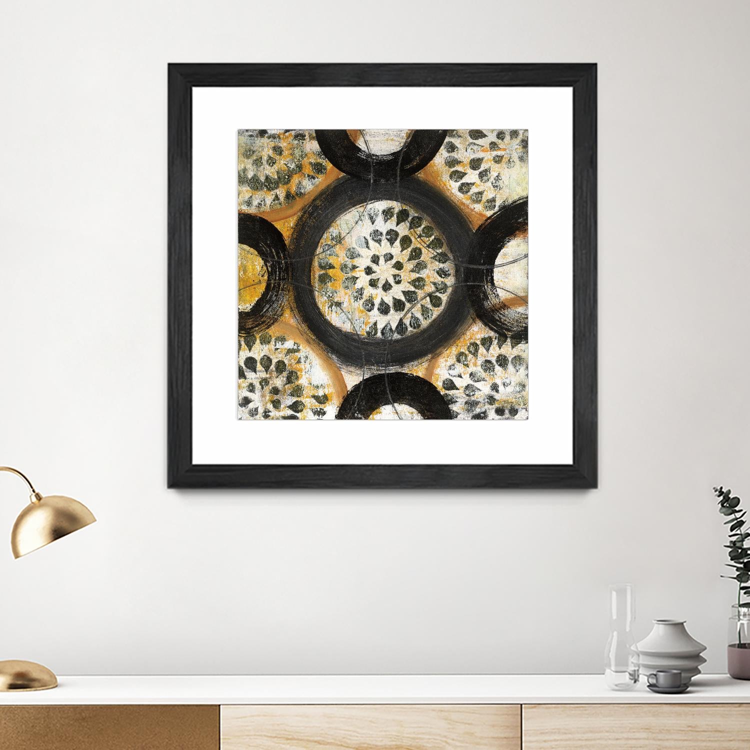 Inner Layer I by Cheryl Warrick on GIANT ART - yellow abstract