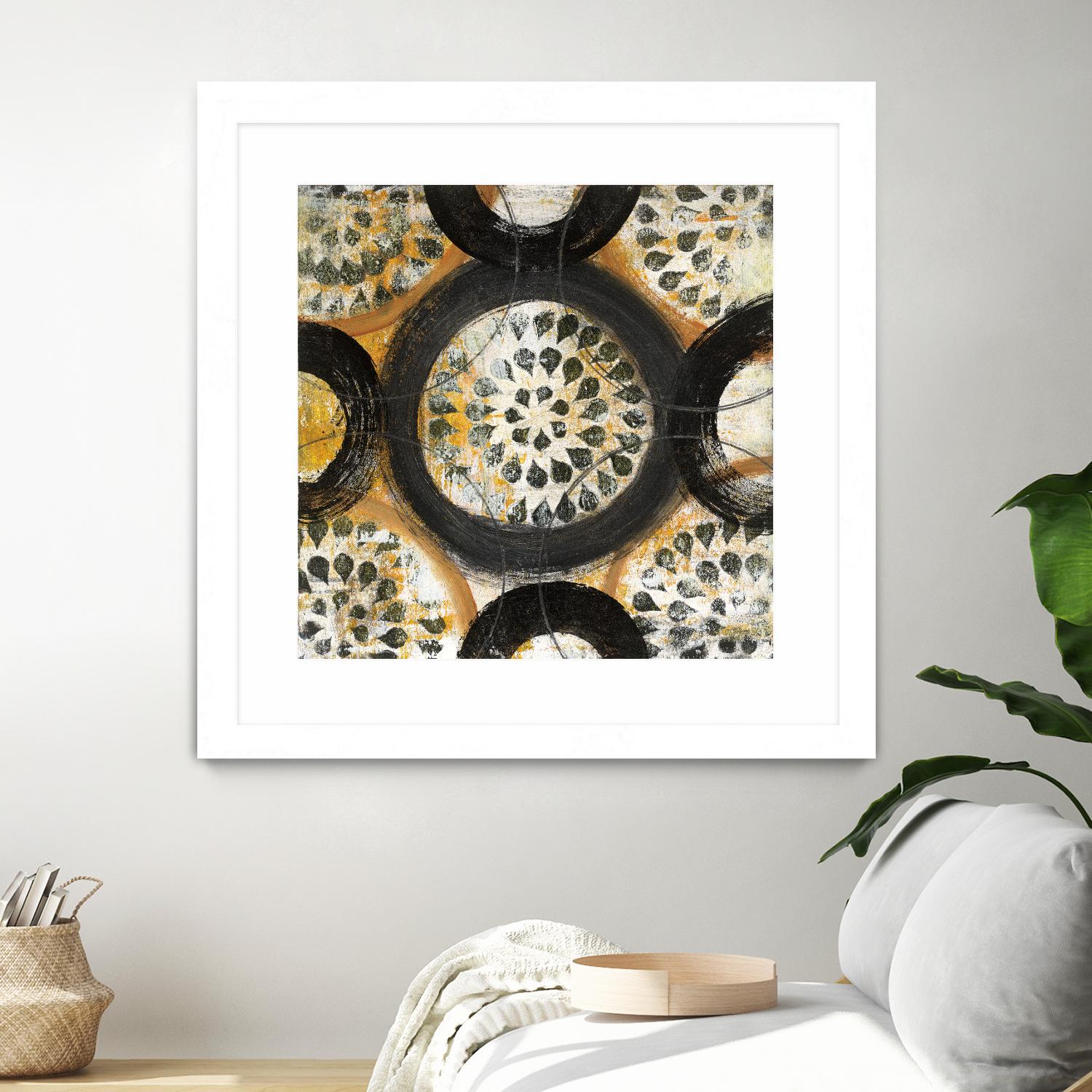 Inner Layer I by Cheryl Warrick on GIANT ART - yellow abstract