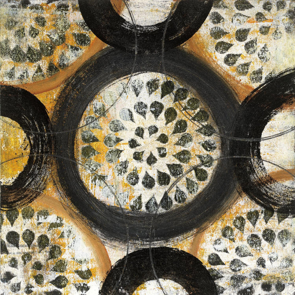 Inner Layer I par Cheryl Warrick sur GIANT ART - abstrait jaune