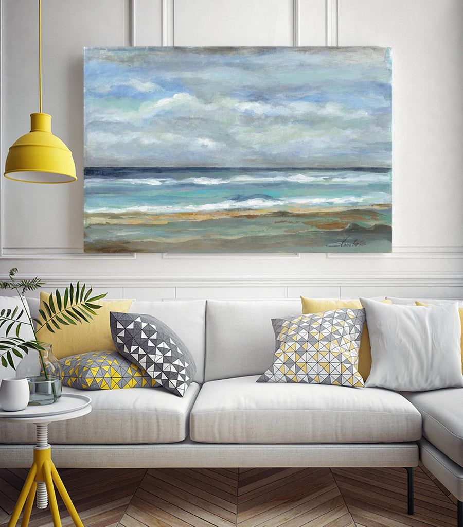 Seashore by Silvia Vassileva on GIANT ART - beige sea scene