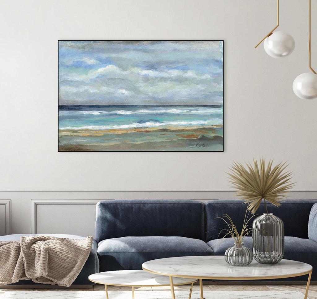 Seashore by Silvia Vassileva on GIANT ART - beige sea scene