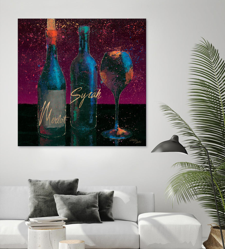 Wine Splash Dark III de Wellington Studio sur GIANT ART - bleu fruit-aliment-boisson